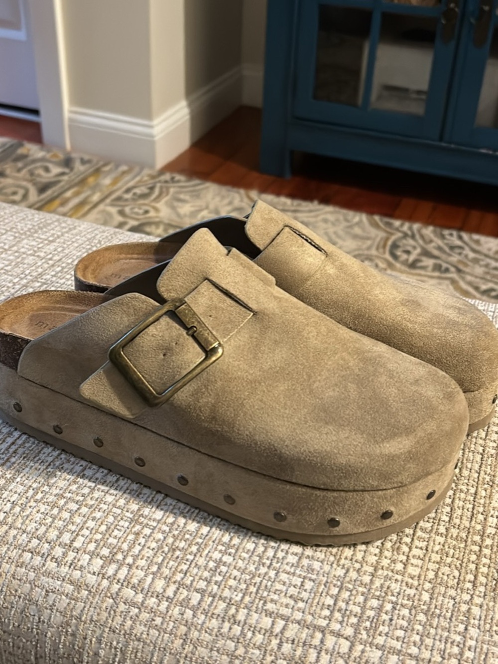 NEW Women’s Madden Girl Lunaa Platform Clog, Taupe Size 9